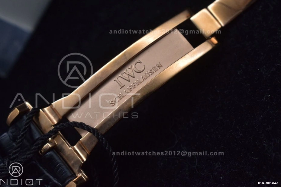 Genuine) IW371482 ZF Thickness on Practical Black 1:1 (Same as Best Leather Edition Portuguese Strap 444 A7750 Chrono 0211